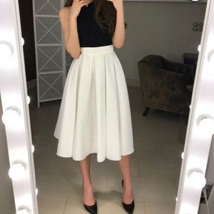 Pleated High Waisted Skirt
